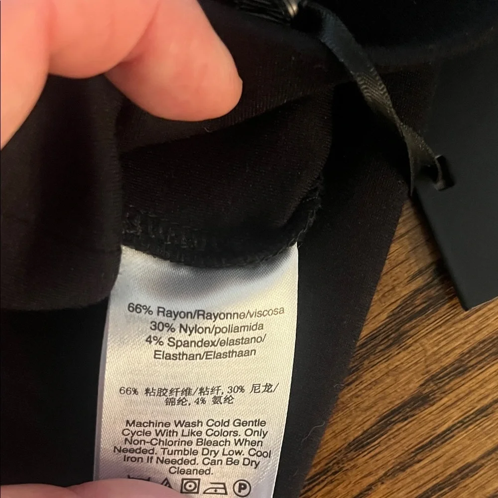 DKNY Classic Black Straight Leg Pants - Picture 5 of 5